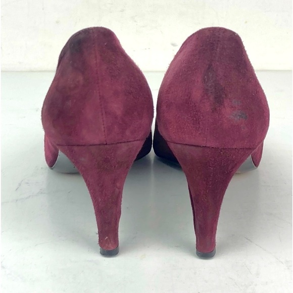 STUART WEITZMAN Burgundy Suede Pumps Heels - Picture 7 of 11